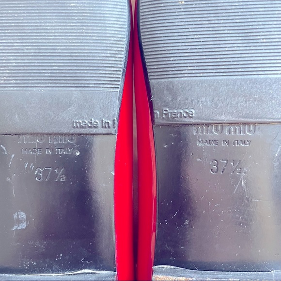 Like New Miu Miu pointed toe patent leather flats - Picture 6 of 8